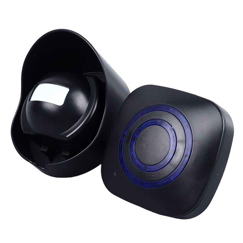 Motion Sensor Doorbell Black 38 Ringtones Wireless Door Entry Welcome