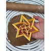 Golden Magen David, David's Star Cookie Cutter & Mold 4”