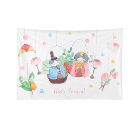 ND Tapestry, Hina Festival, Hinamatsuri Dolls, Wall Decoration, Wall Hanging, Hanging Decoration, Entrance Decoration, Party, Photography, Cute, Stylish, Large, Decoration, Backdrop, Pet Goods, Interior Goods, Miscellaneous Goods, Decoration, Walls, Peach Festival, Compact, Space Saving (Design 1)