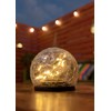 alba Small Solar Light, Ball Shape, Diameter 3.9 inches (10 cm), Bulb Color, Waterproof, Automatic Lighting, Placement Type, Outdoor, Glass