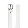 Camp David Men's Belt with Grained Look - White Plain,