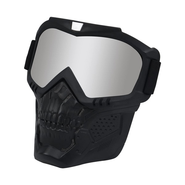 LJDJ Motorcycle Goggles with Removable Face Mask - Dirt Bike