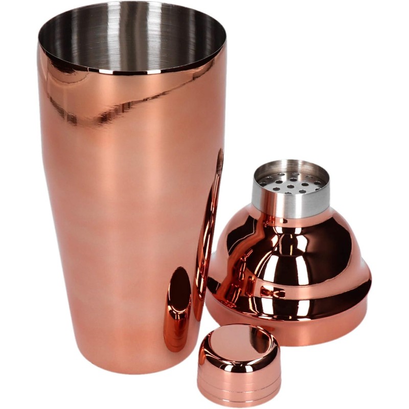 Bartender Set 11 Tbsp with Base Copper Shine Shaker Cobbler