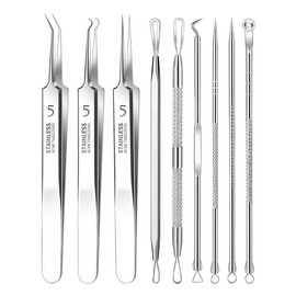 Pimple Tool Kit Blackhead Remover Professional Stainless Steel Acne Blemishes