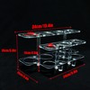 ERMMZHZW Lightsaber Display Stand,Acrylic Multi-Hole Tabletop Lightsaber Holder,Can hold 7