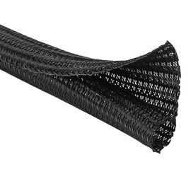 JOTO Cable Sleeve, Length: Approx. 13.6 ft (4 m), Diameter: 0.5 inches (1.3 cm), DIY Cuttable, PET Material, Dustproof, Cable Tube, For Home and Office, Wiring Management