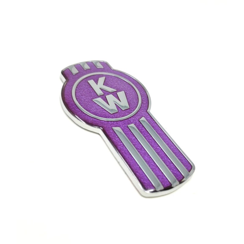 KW kenworth kw emblem metal truck semi chrome purple