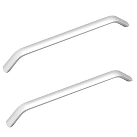 BOZONLI 2 Pcs Silver Kitchen Cupboard Handles Cabinet Handles Drawer Handles Aluminum Alloy Bathroom Handles (Hole Spacing 192mm)