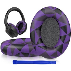 SOULWIT Proteinleder Ersatz Ohrpolster für Sony WH-1000XM3 (WH1000XM3) Over-Ear-Kopfhörern, Ersatzpolster mit weichem Proteinleder, Geräuschisolierung Memory-Schaum