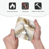 White Gold Marble 2 Gang Double Toggle Decorative Light Switch