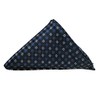 Jacob Alexander Classic Pattern Pocket Square Handkerchief - Navy Blue