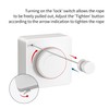 JOOM Retractable Washing Line, Wall Mounted Indoor Clothesline,White