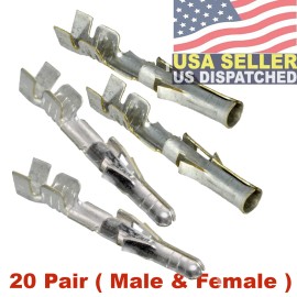 Molex (20-Pair) Molex  ( Male & Female ) Series 1380 2.36mm Standard .093" Crimp Pin