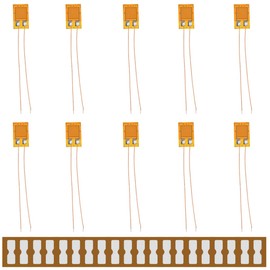 Youmile 10pcs BE120-5AA 120ohm High Precision Resistance Strain Gauge Strain Gauge Pressure Weight Sensor ll with 10pcs Strain Gauge Terminals