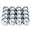 Daihatsu Light "Genuine Type" 4 Hole Aluminum Wheel Nuts Chrome