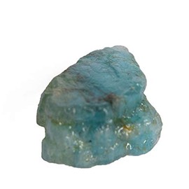 REAL-GEMS Rough Loose Gemstone Aqua Sky Aquamarine Crystal 10.70 Carat Certified Rock Stone Natural Aquamarine Healing Gem for Jewelry