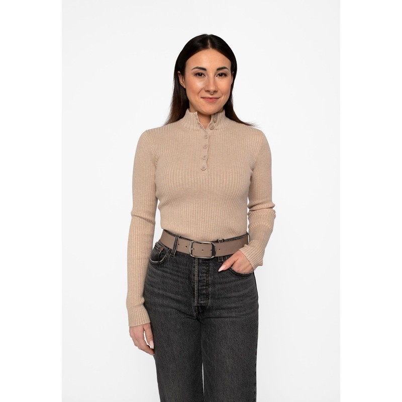 Tamaris Essential Classics TB0002L01 Women's Belt Plain, Grey Taupe