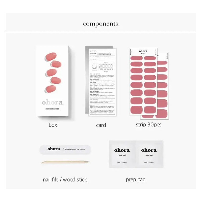 Ohora Semi Cured Gel Nail Strips N Juliet