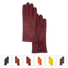 MGGM collection Womens Nappa Lambskin Leather Gloves Cashmere Lining,Burgundy,Large
