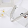 CIATBYYJ Glitter Women's Belt, White, One size fits all