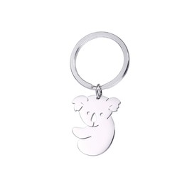 LIKGREAT Koala Bear Keyring Stainless Steel Charm Purse Pendant Handbag Bag Decoration, stainlesssteel