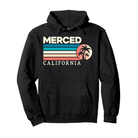 Merced California Retro Pullover Hoodie