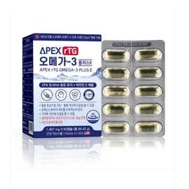 Apex Altige Omega3 Plus E 1407mg / 에이펙스 알티지 오메가3 플러스E 1407mg X 60캡슐 비타민E