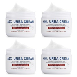 OUKEYA Urea Cream 40 Percent,Foot & Hand Cream for Dry Cracked,Urea Lotion for Feet Maximum Strength(4 Packs)