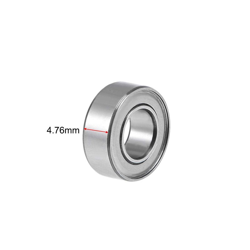 sourcing map R188 Ball Bearing 1/4" Bore 1/2" OD Stainless
