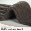 Pure Wool Winter Thermal Gloves Men Women Extra Warm Knit