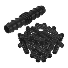 M METERXITY 20-Pack Drip Irrigation Barbed Fittings, for 1/2 Inch Tubing Connector Plastic Coupling Irrigation Parts for Garden/Greenhouse/Aquarium/Flower Pot, Drip Pipe Accessories