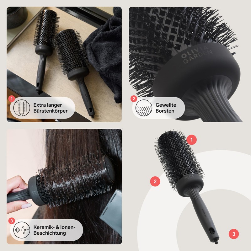 Olivia Garden Expert Blowout Speed Black Label - Matte Black