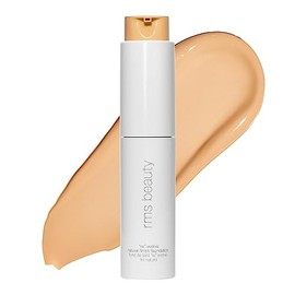 RMS Beauty ReEvolve Base líquida con acabado natural, cobertura media, sin silicona, para piel madura, hidratante y reafirmante, 1 onza