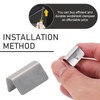 dawfall 12 PCS Automotive Wind Deflector Clips, 0.41" x 0.59