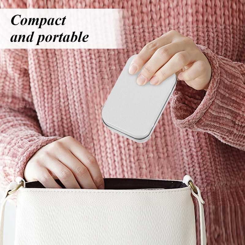 UBSIUH 6 Pieces Rectangular Iron Box, Mini Portable Storage Box,