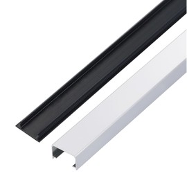 ATNEDCVH Aluminium Alloy U Shape Edge Trim Strip Decoration Profiles with Base, Metal Cable Raceway Cord Cover Channel, Ceramic Tile Mirror Wall Trim Transition Corner Decorative Strips