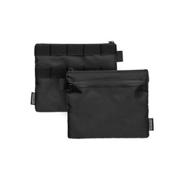 TACTICAL_GEEK Storage Series EDC Bag, Portable Utility Organiser, Waterproof Small Nylon Storage, Lightweight Everyday Organiser for Storage of Small Devices and Everyday Carry, Sa 14-Black, small