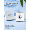 Zeuslia S925 Sterling Silver Necklace for Women, I Love You