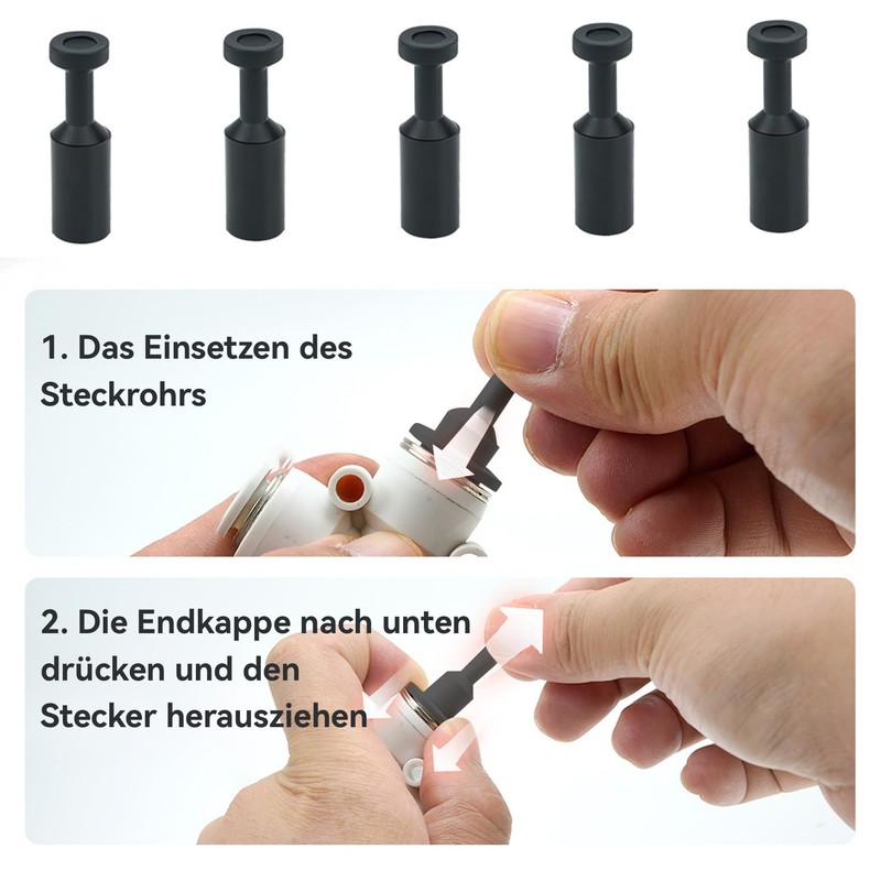 HAFRILY 20 x 6 mm pneumatic plugs, push to connect