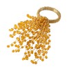 SARO LIFESTYLE Beaded Burst Design Napkin Ring - Set of