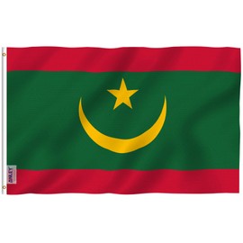 ANLEY Fly Breeze 3x5 Feet Mauritania flag - Vivid Color and Fade Proof - Canvas Header and Double Stitched - Mauritanian Flags Polyester with Brass Grommets 3 X 5 Ft
