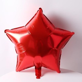 Geettcaifu 24 Pcs 18" Red Star Foil, Mylar, Helium Balloons for Baby Shower, Wedding, Magical Prom, Birthday Party Decoration