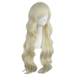 MapofBeauty MapofBeauty 28 Inch/70 cm Charming Women Long Curly Full Hair Wig (Light Blonde)