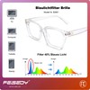 FEISEDY Blue Light Filter Glasses Men Women Rectangular Blue Light