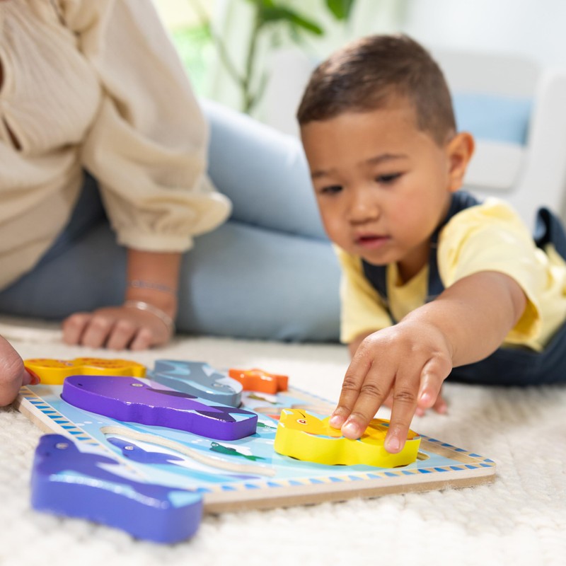 Melissa & Doug Sea Creatures Ocean Wooden Chunky Puzzle -