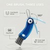 FrostyFlair 3-in-1 Cleaning Brushes, Grout Brush, Multifunctional Cleaning Brushes for