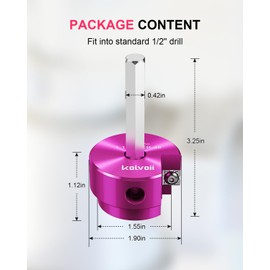 Kolvoii 1-1/2 Inch PVC Pipe Reamer, PVC Fitting Saver for SCH 40, Plastic Pipe Fitting Reamer, Pipe Reamer Suit for Water Lines, Drain Lines, Vent Lines