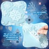 Pickmesh 45 Pcs Winter Snowflake Window Gel Clings Snowflake Thick