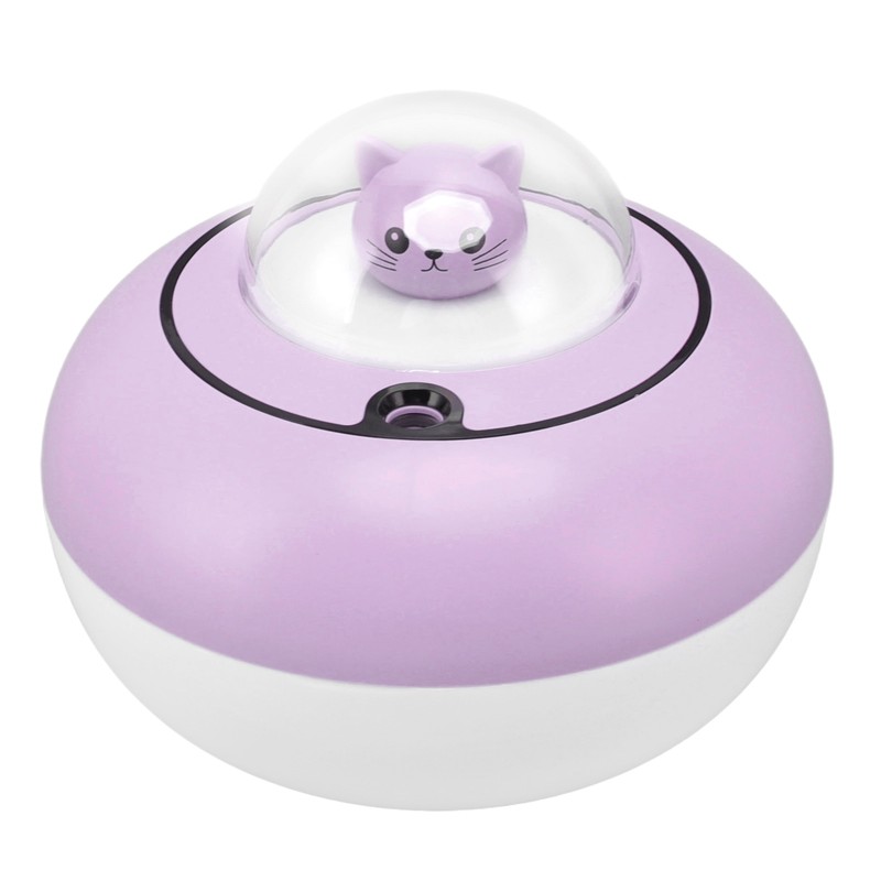 Mini Humidifier Cute Cat Sculpture Portable Quiet Desktop Air Humidifier