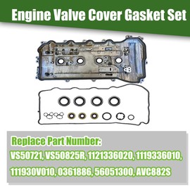 VS50825R Engine Valve Cover Gasket Set for Toyota Camry 2.4 2.5 L, for RAV4 Lexus ES300h NX300h Scion TC 2.5L 2009-2015, for Highlander Sienna Venza 2.7L 2016-2020, Replace VS 50825 R VS50721